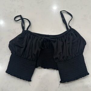 Urban outfitters black crop top